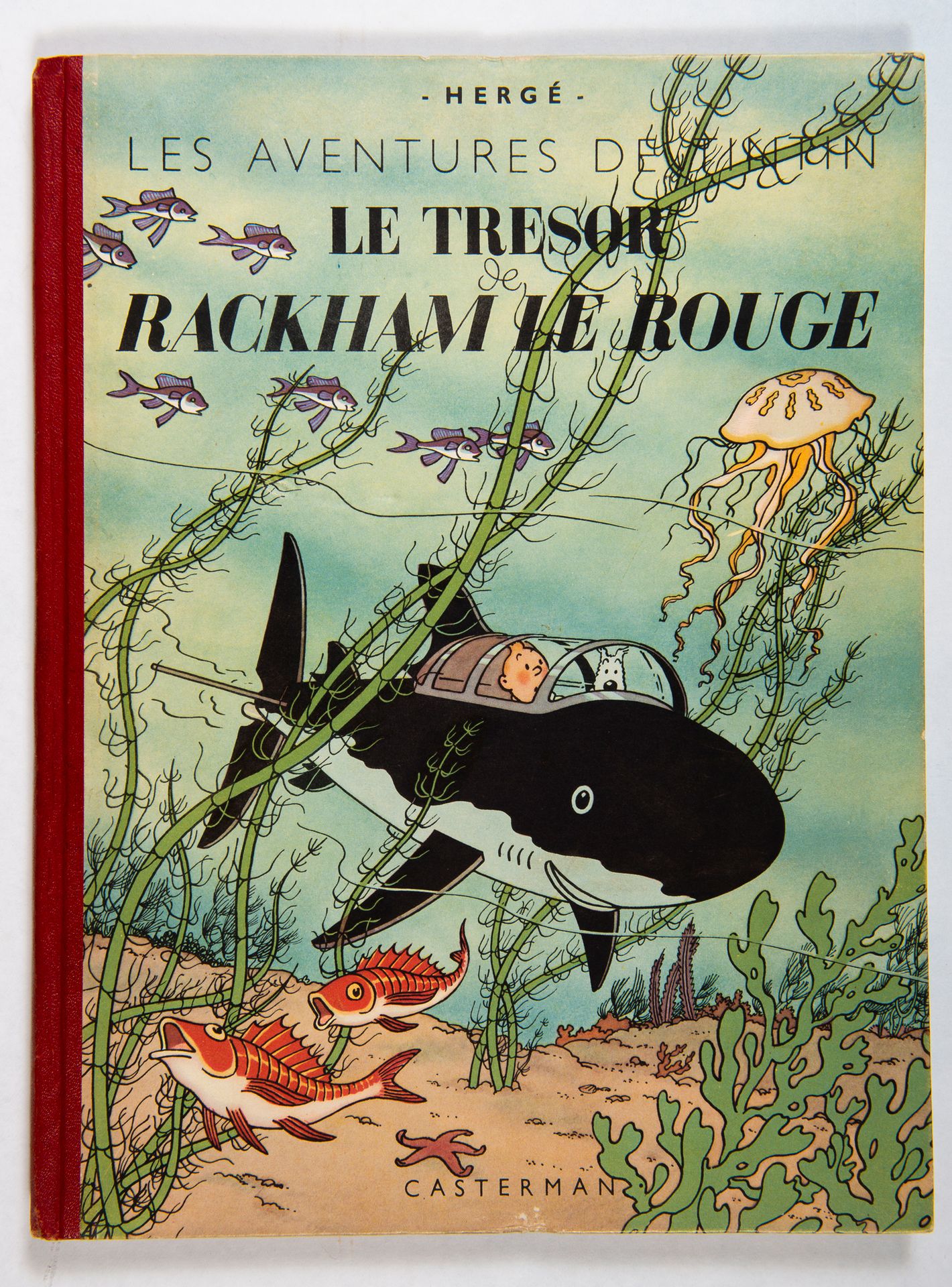 Null Tintin - The Treasure of Rackham The Red : Casterman 1947年的B2版。状况非常好。