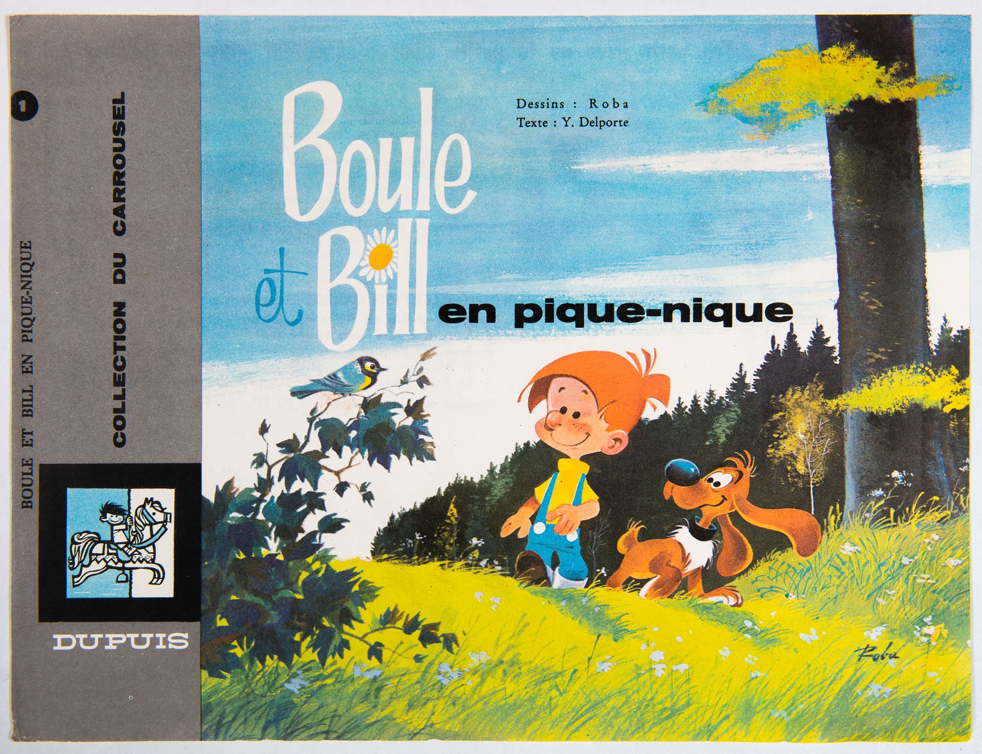 Null Boule et Bill - Werbung: Werbeblatt für die Veröffentlichung der ersten Alb&hellip;
