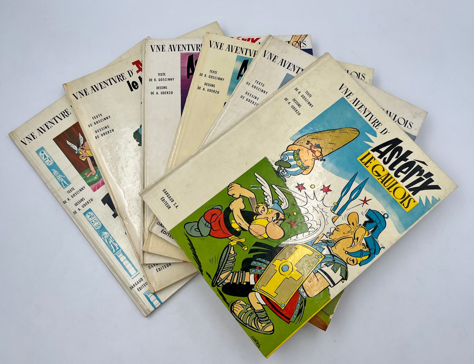 Null Asterix - Set di 6 album: N°1, 2, 3, 4, 5, 6. Prima edizione al menhir. Con&hellip;