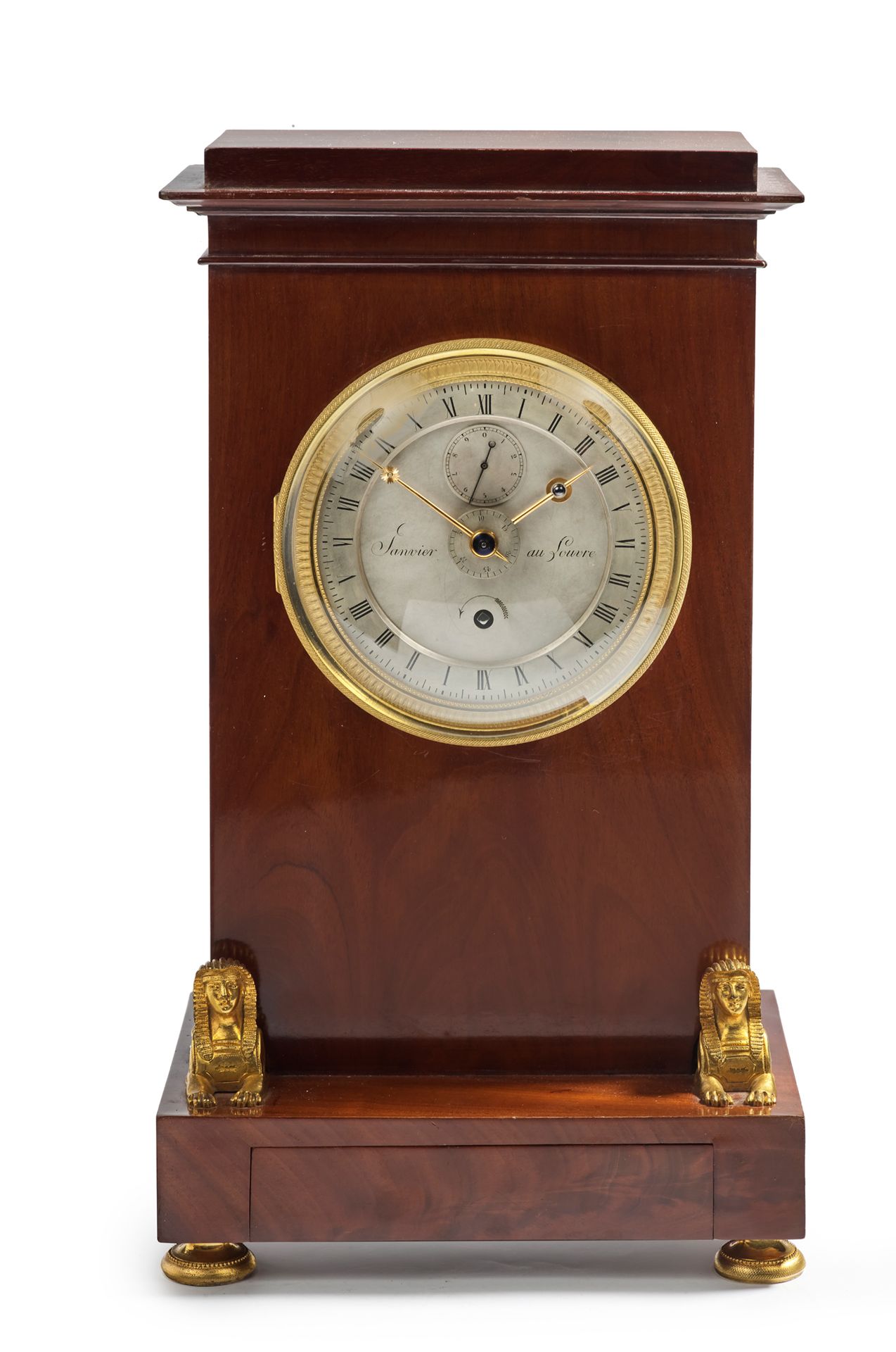 Antide JANVIER (1751-1835) au Louvre 
Large astronomical table clock with 24-hou&hellip;