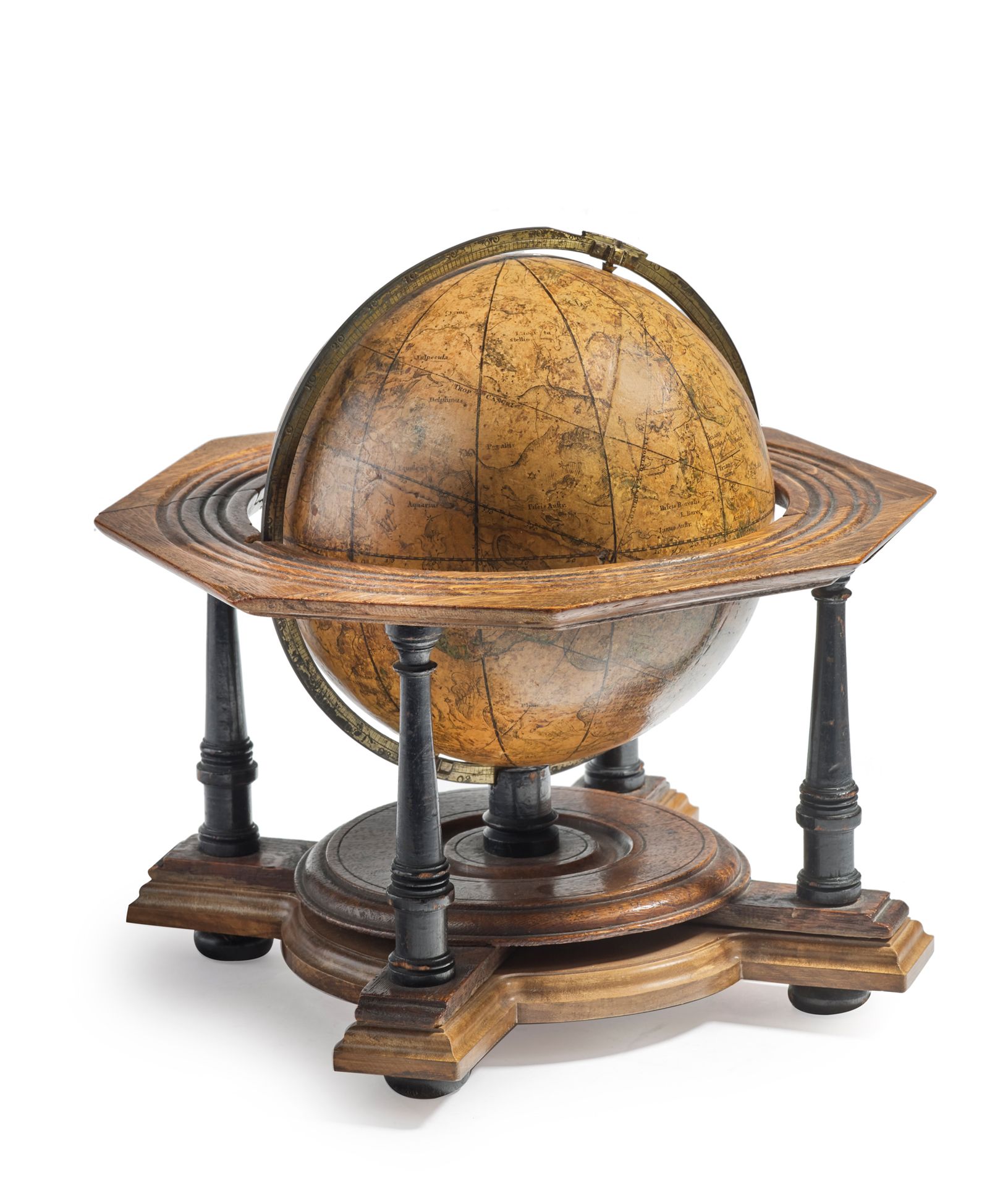 Null 
Globe céleste signé I. G. DOPPELMAYR, daté 1730

Cercle méridien en bronze&hellip;