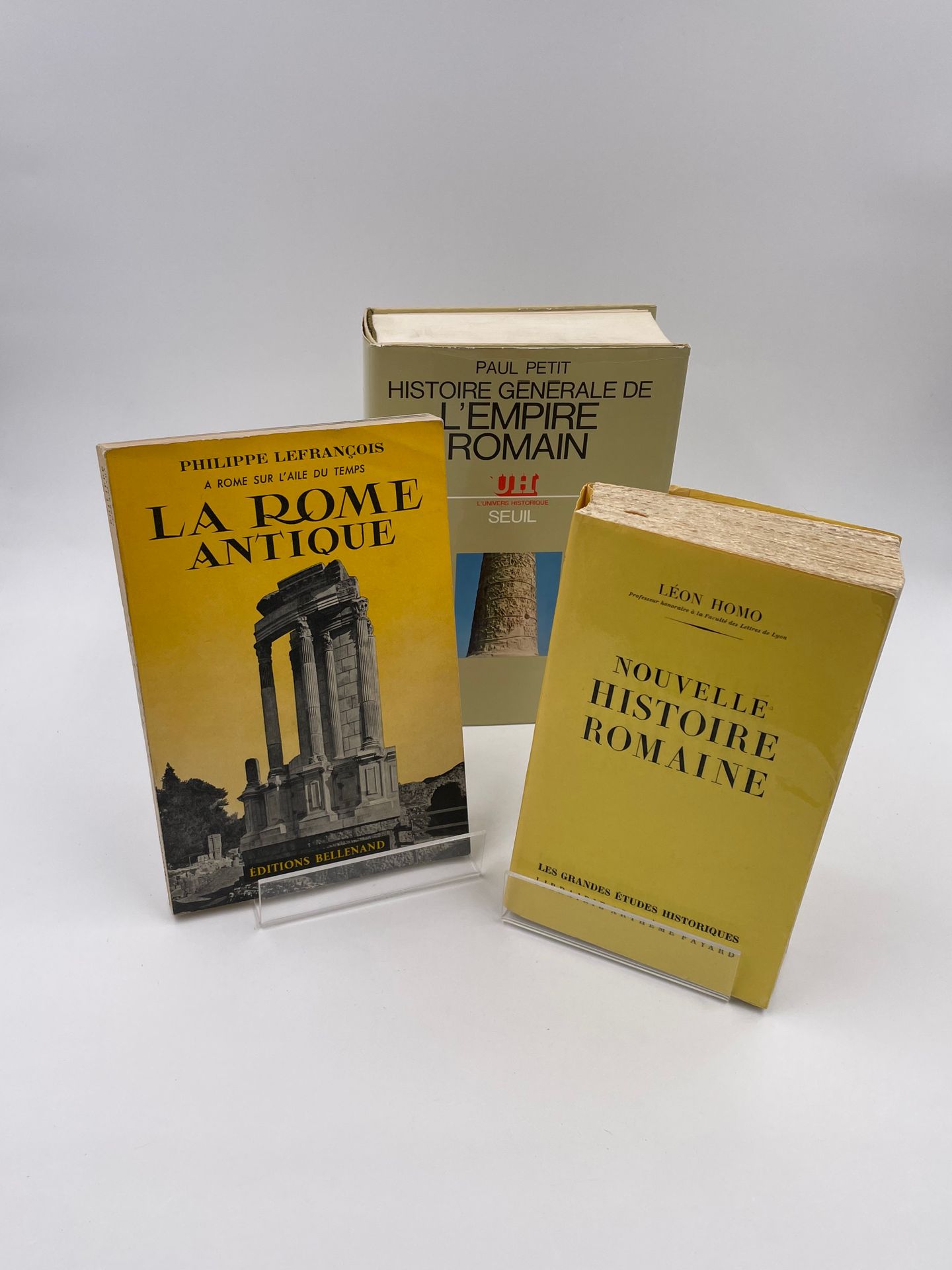 Null 3 Volumes : 

- "NEW ROMAN HISTORY", Léon Homo, Les grandes études historiq&hellip;