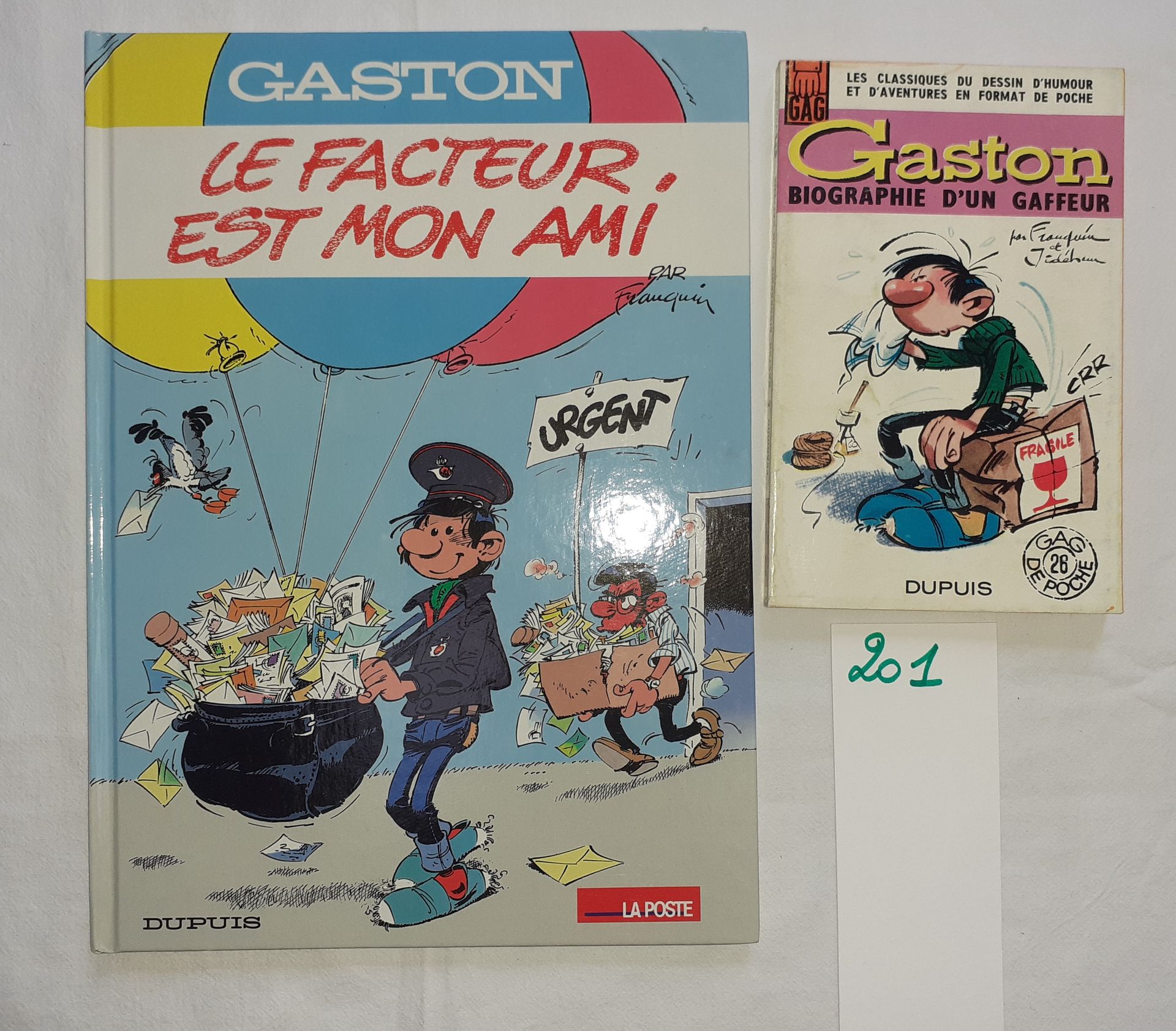 Null Gaston – Ensemble de 2 albums : Le facteur est mon ami (Eo avec Timbre obli&hellip;