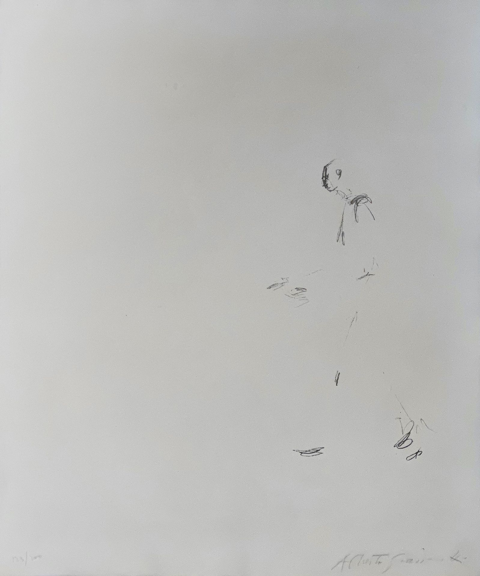 Alberto GIACOMETTI (1901-1966) L'Homme qui marche,1957
Litografia in nero su per&hellip;