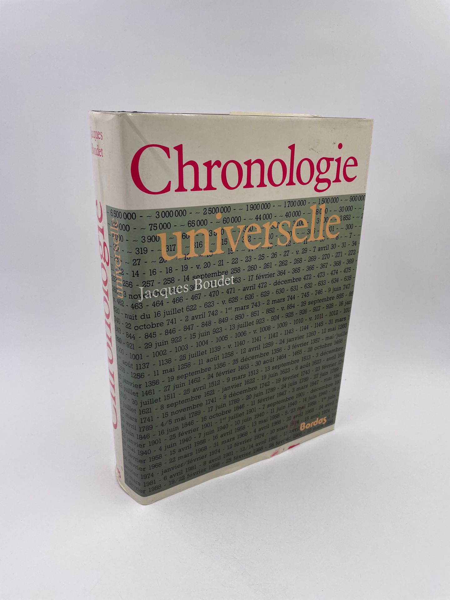 Null 1 Volume : "CHRONOLOGIE UNIVERSELLE", Jacques Boudet, Ed. Bordas, 1992