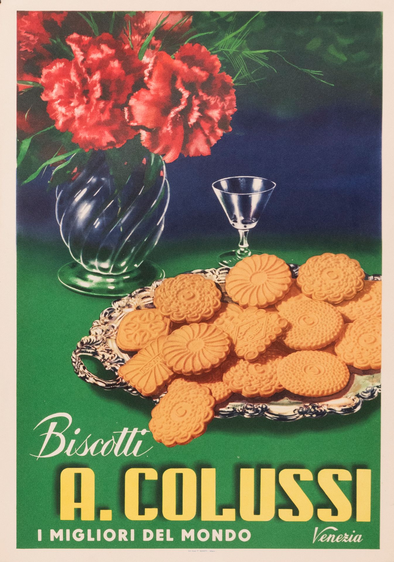 Null ANONYME. Biscotti A. Colussi. I Migliori del Mondo. Venezia. Affiche offset&hellip;