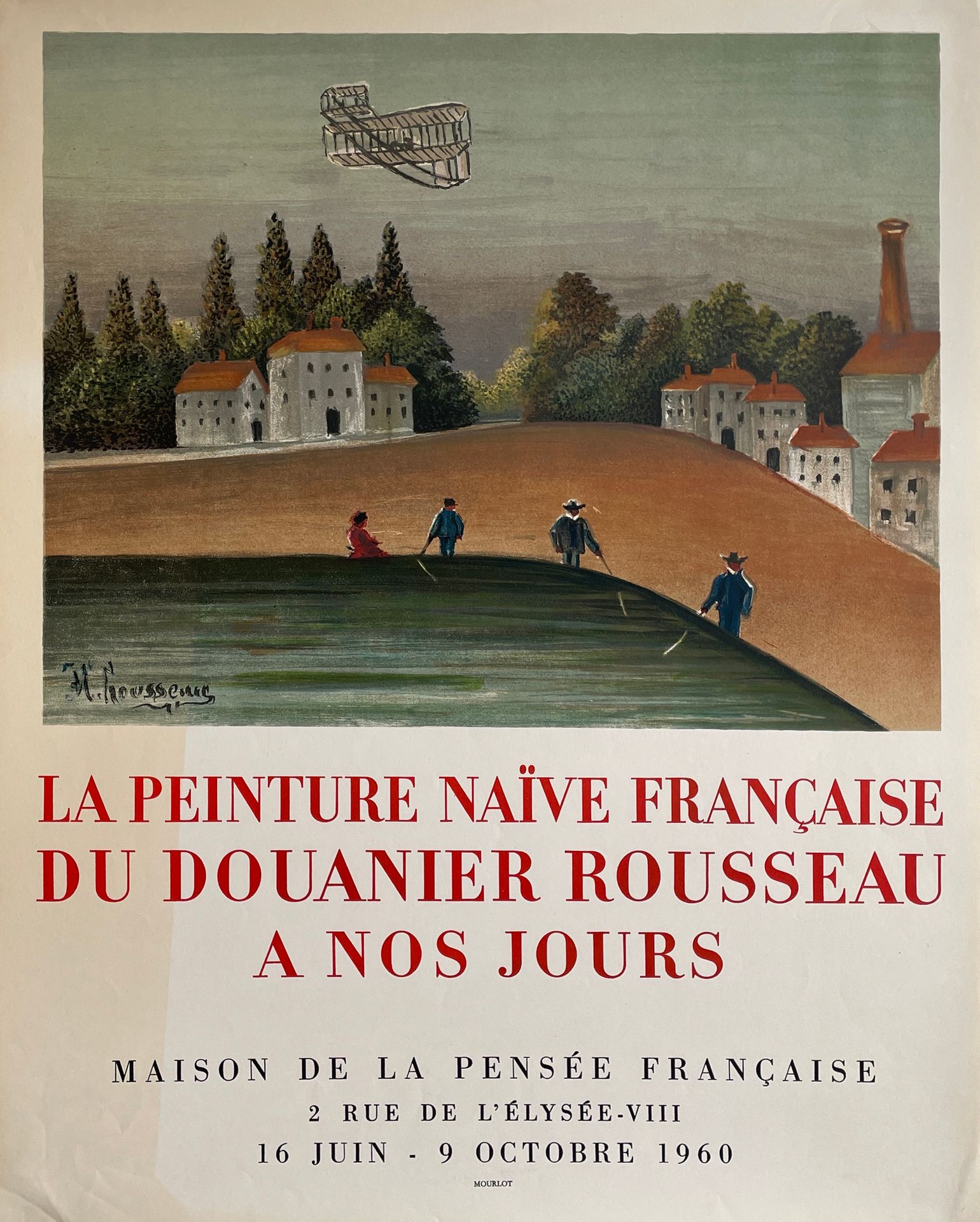 Null 2名画家的海报：--卢梭（ROUSSEAU） 亨利，被称为杜阿尼耶-卢梭。从杜阿尼埃-卢梭到今天的法国天真画。法兰西思想之家。1960年6月16日-1&hellip;