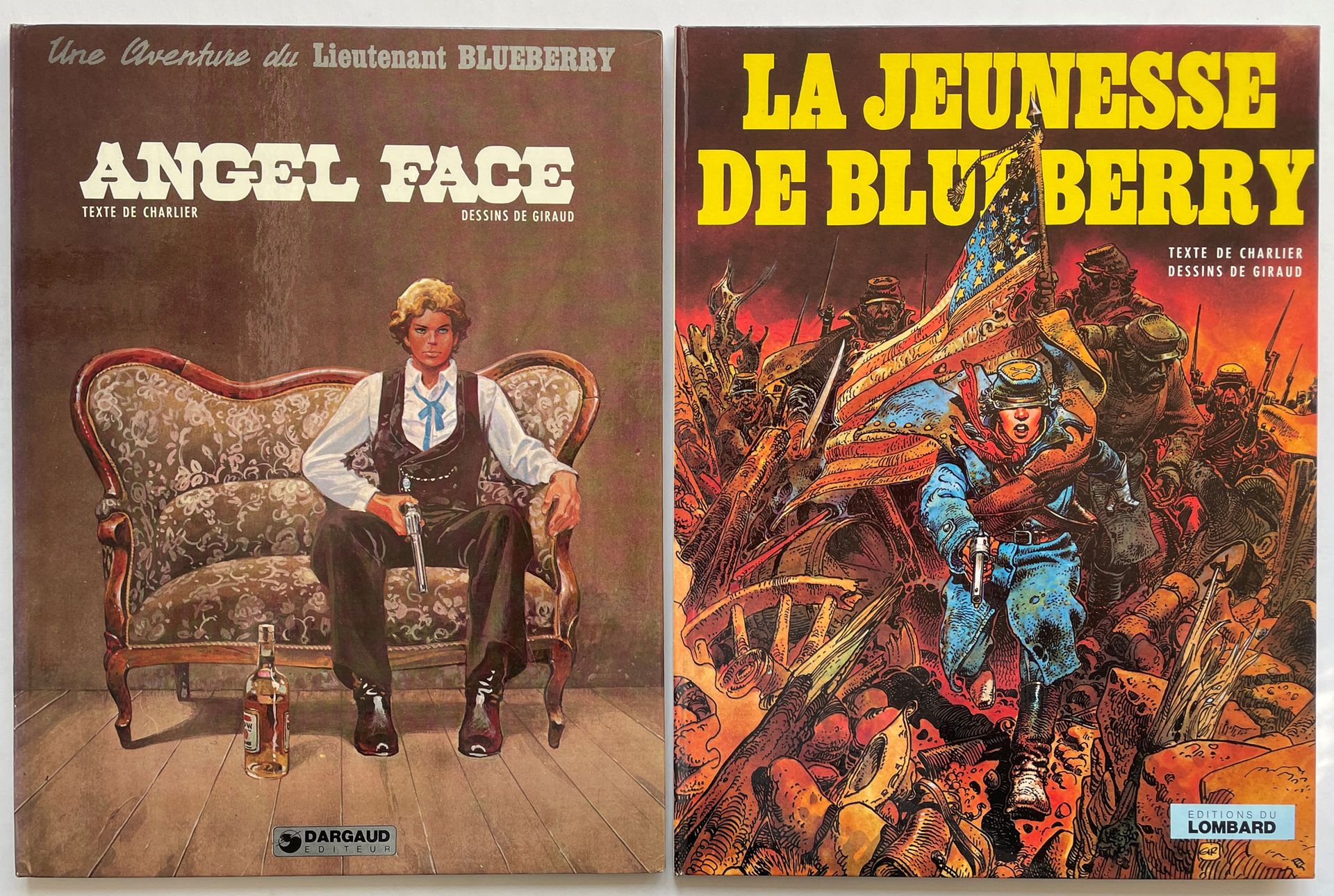 Null Blueberry - Set of 2 albums : Angel face (Dargaud), La jeunesse (Lombard). &hellip;