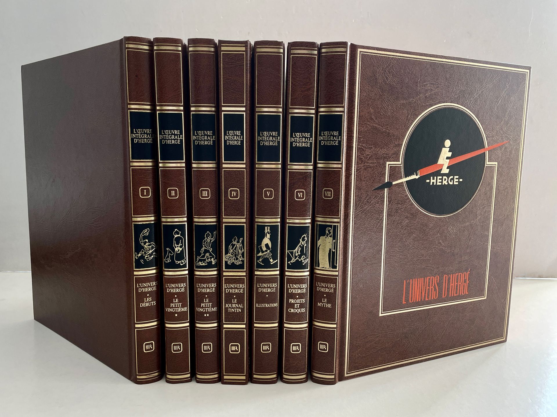 Null L'univers d'Hergé : Série complète des tomes 1 à 7 parue chez Rombaldi. Pro&hellip;