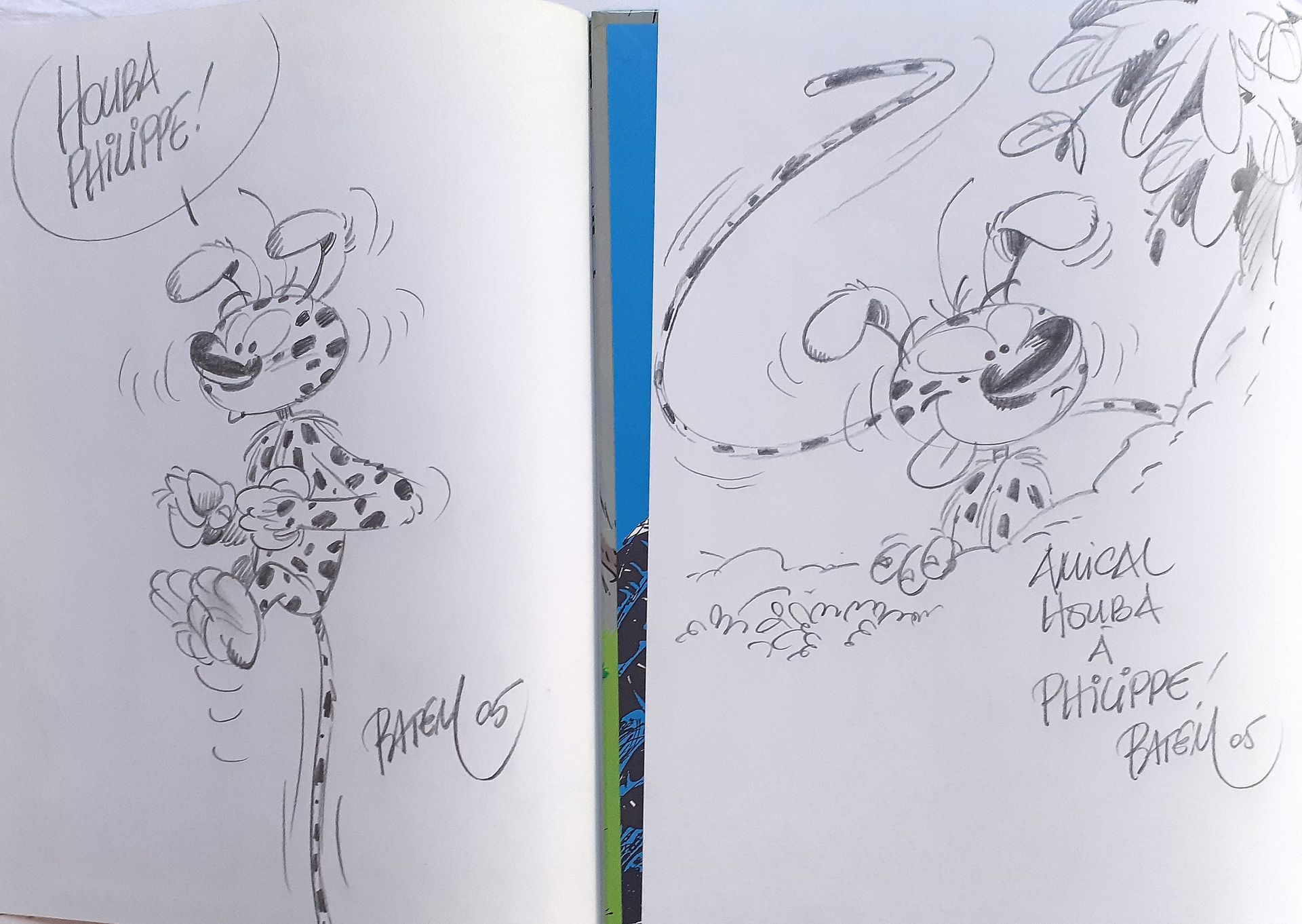 BATEM * Signing session: Marsupilami 1 and 2. Original editions decorated with d&hellip;
