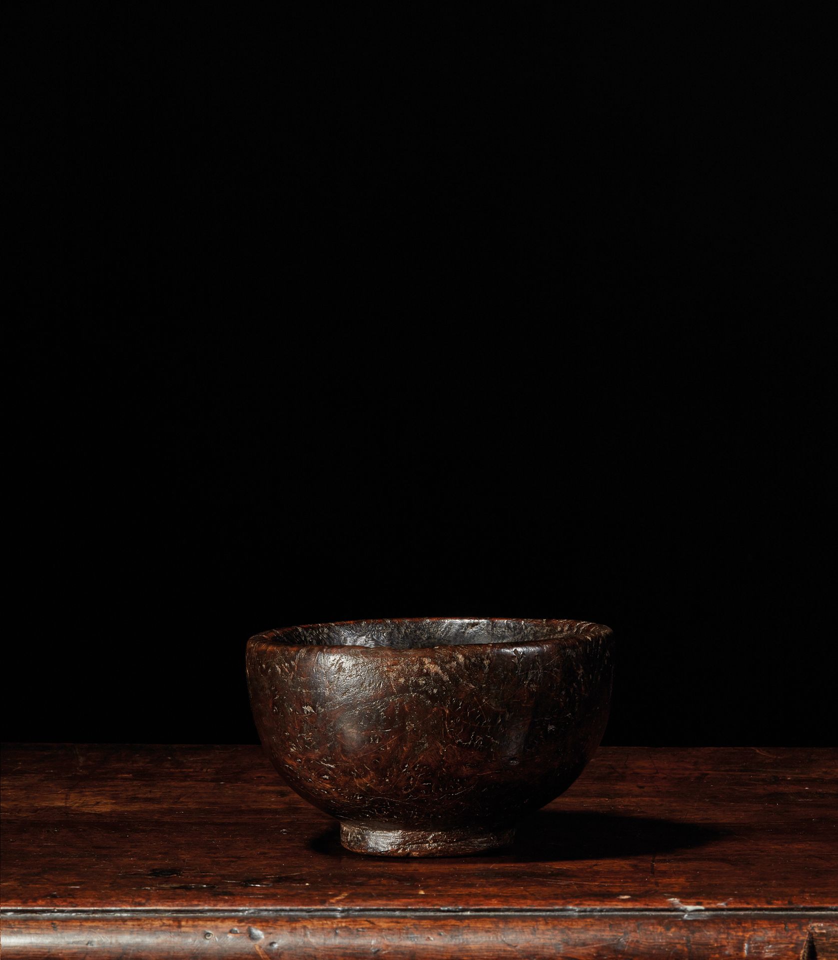 TIBET 天然木碗，有古色古香。
直径12,7厘米
