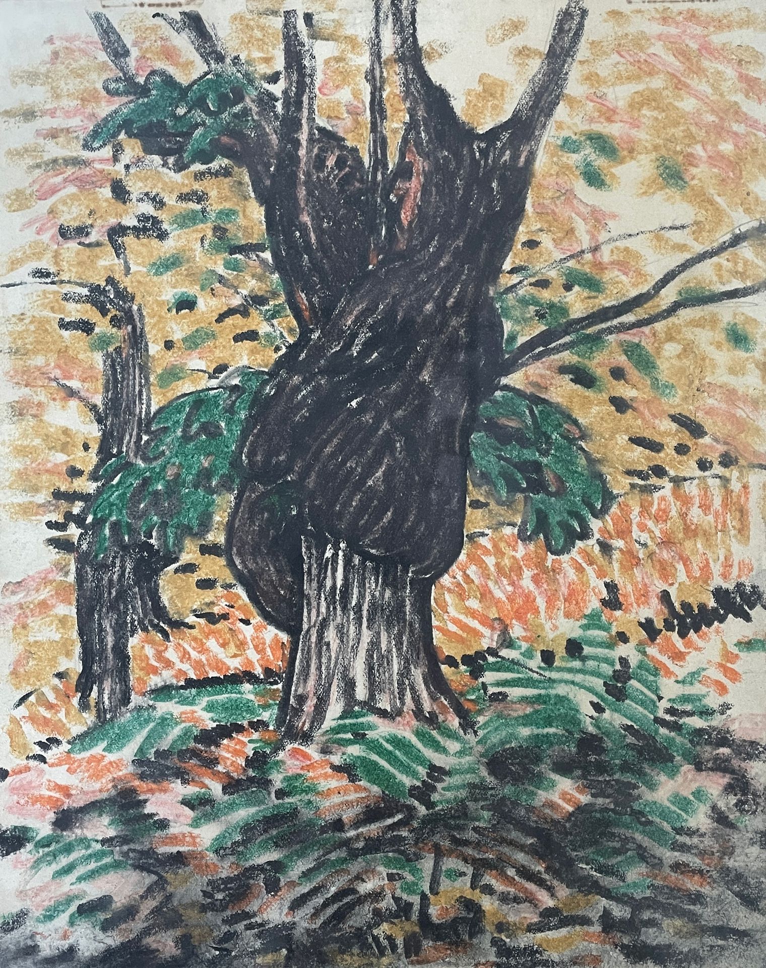 Charles Théodore BICHET (1863-1919/29) - attribuée à The tree trunk
Pastel
29 x &hellip;