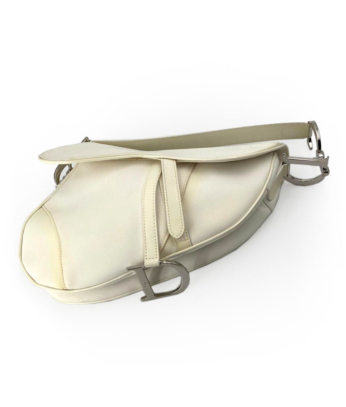 Null 
Christian Dior, Saddle mini model

Ivory fabric bag. Clasp D.

25,5 x 20 x&hellip;