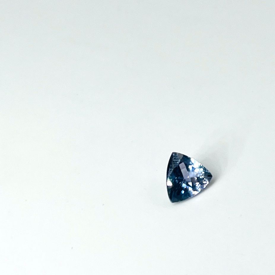 Null Trillion cut Tanzanite weighing 1.41 cts