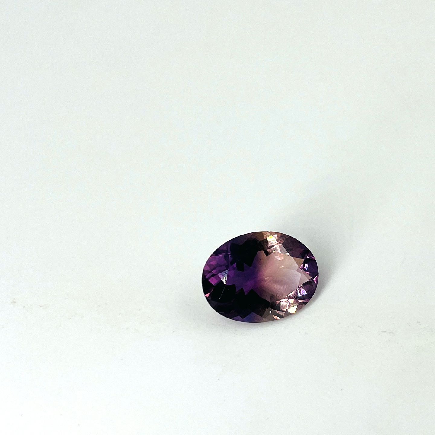 Null Faceted oval ametrine weighing 11.3 cts probably from Brazil Dimensions: 1.&hellip;