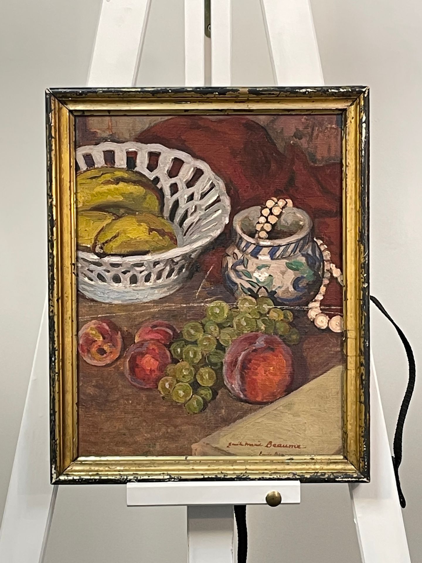 Null "Still Life" - Émile Marie Beaume 

Oil on canvas (glued on wood), signed o&hellip;