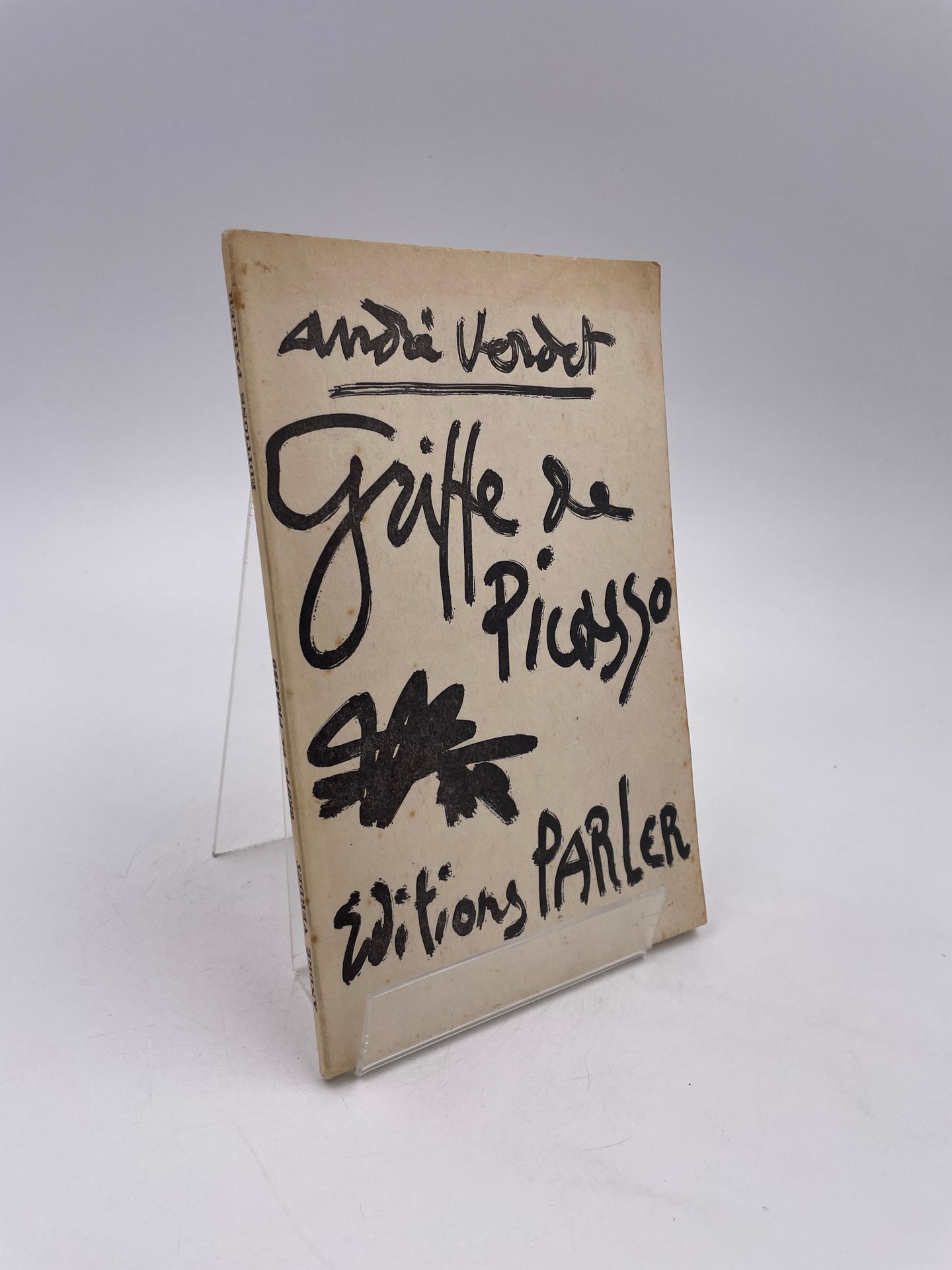 Null 1 Volume : "Griffe de Picasso", André Verdet, Couverture Originale de Pablo&hellip;
