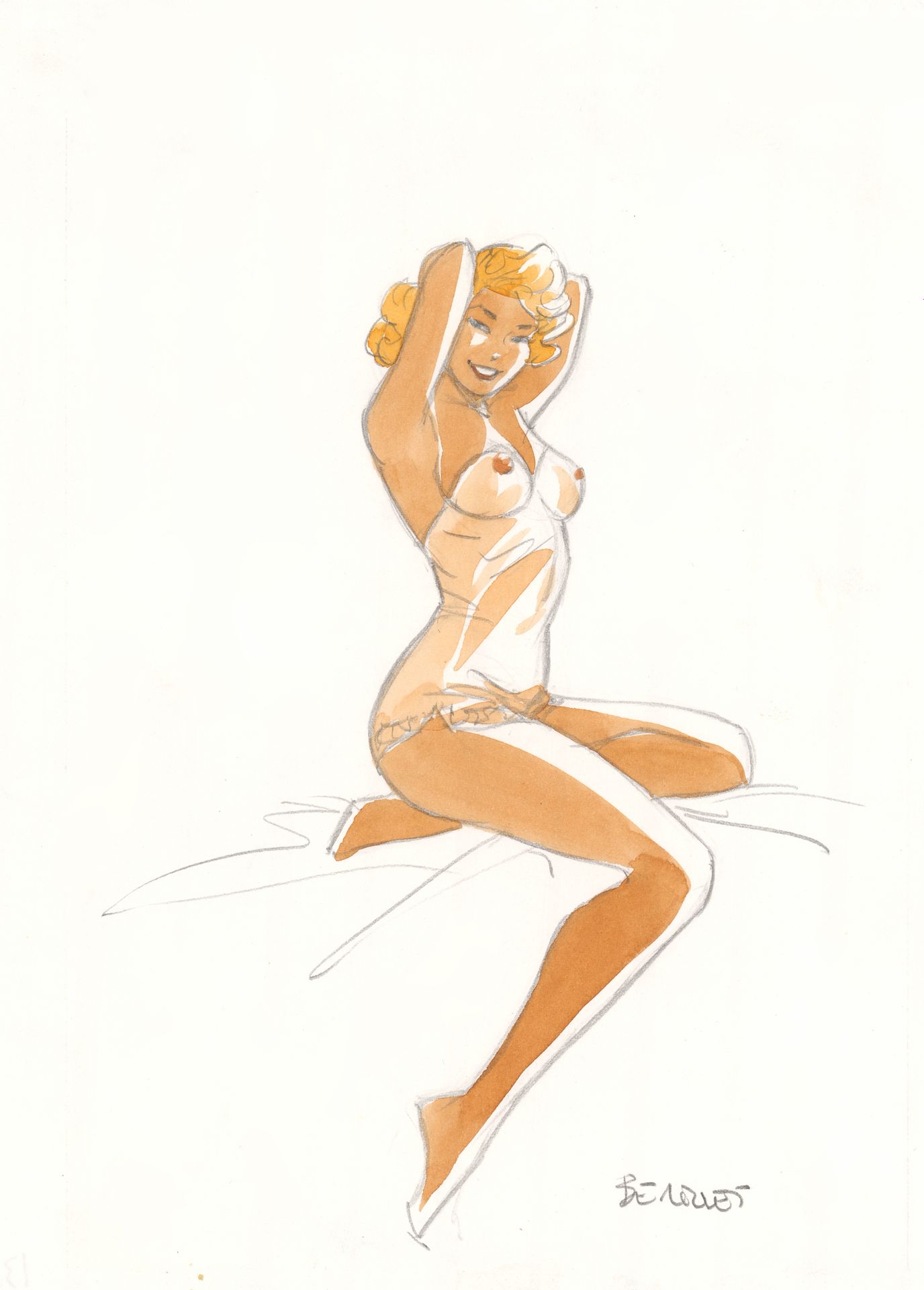 Philippe BERTHET (né en 1956) * Set of 4 sketches
Graphite and colored inks on p&hellip;