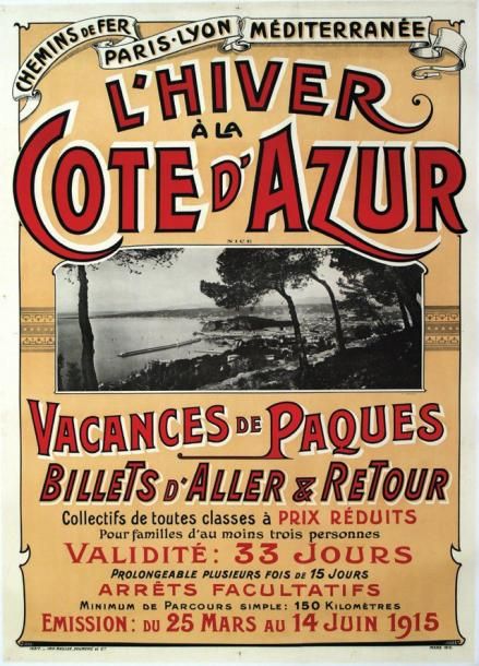 Null Nice - L'Hiver à la Côte d'Azur - 1915 - GILETTA - Maulde Doumenc & Cie Aff&hellip;