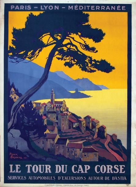 Null Le Tour du Cap Corse 1923 - BRODERS ROGER - Cornille & Serre Paris 1 Affich&hellip;