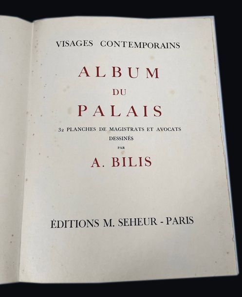 BILIS A. 宫殿的相册。32张地方法官和律师的照片。M.Seheur出版社，巴黎当代视觉作品集1931年。E.O. 在马达加斯加上限量发行了225个编号，&hellip;