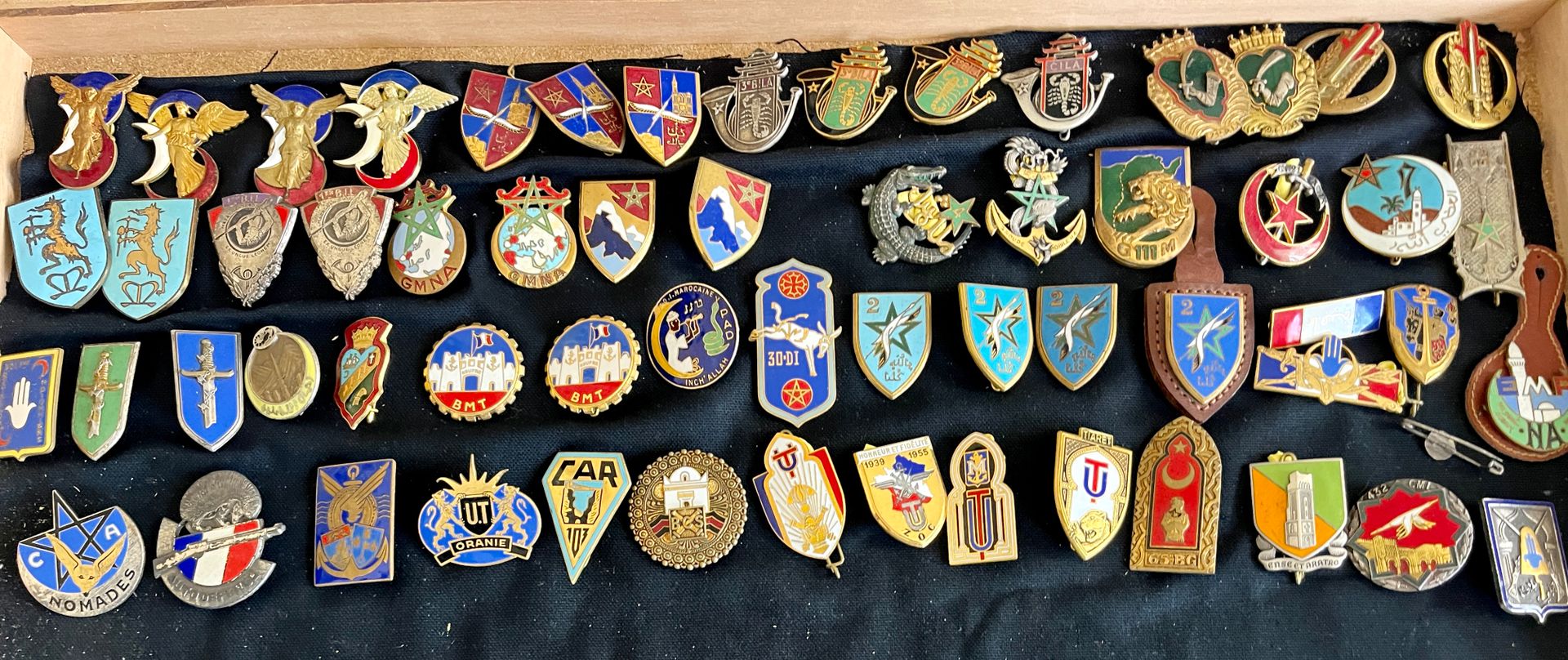 Null 59 badges of North African Troops Divisions, Bilas, UT