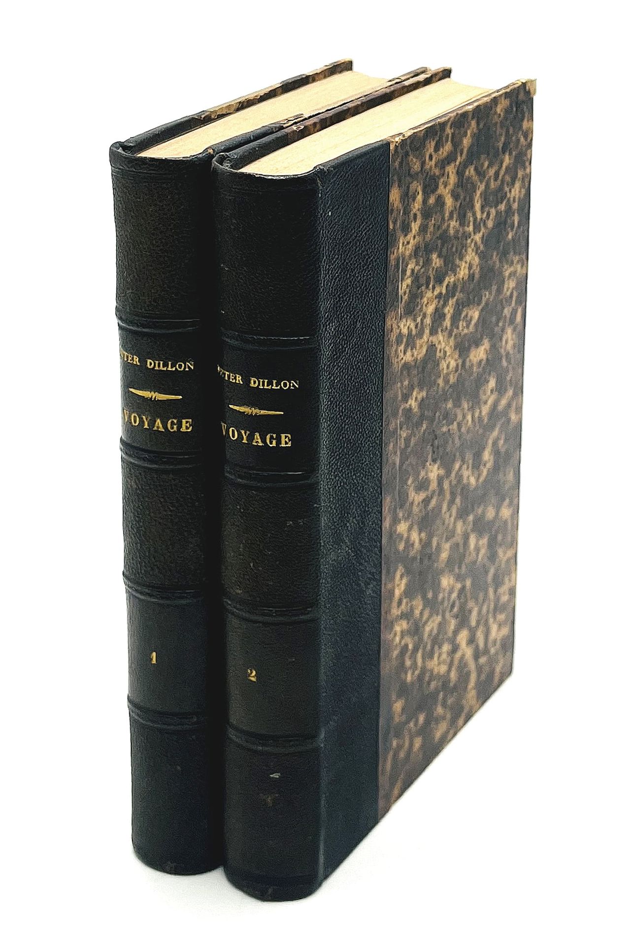 DILLON, Peter 1827年和1828年的南部海域航行，以及发现La Pérouse分类的关系。2卷8开(205 x 128 mm)，2页左右，LX，&hellip;