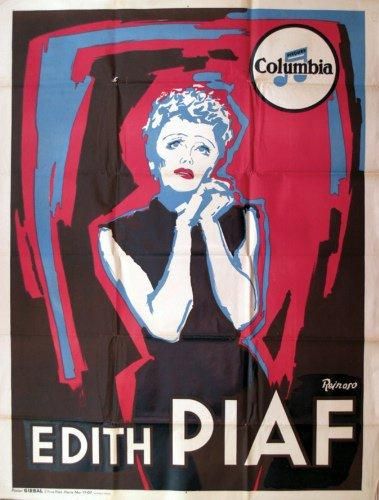REINOSO Lot de 2 affiches Edith PIAF - Columbia disques - Atelier Girbal Paris L&hellip;
