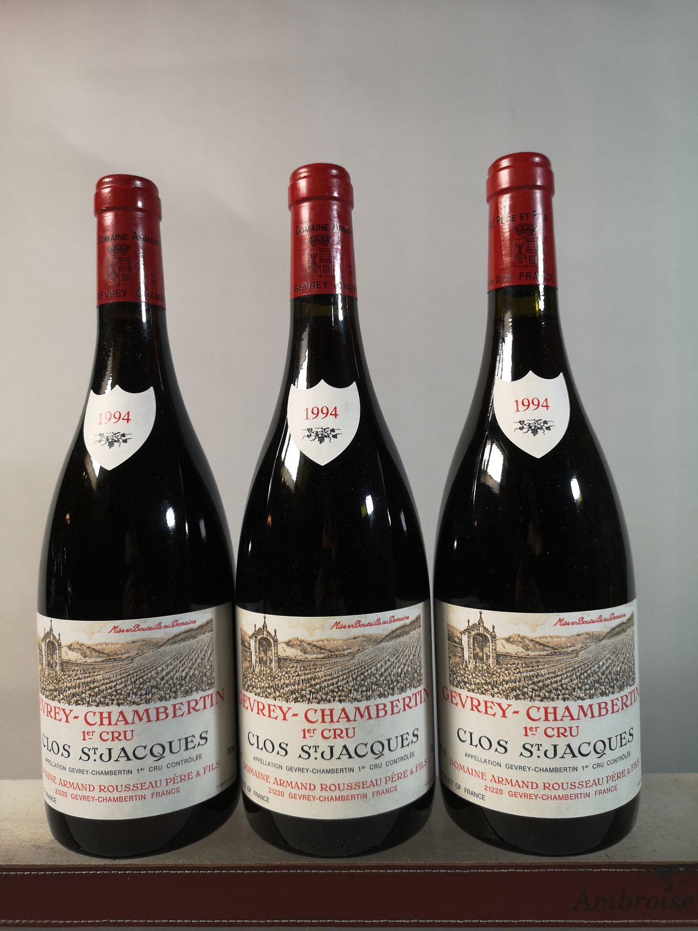 Null 3 bouteilles GEVREY CHAMBERTIN 1er Cru "Clos Saint Jacques" - Domaine Arman&hellip;