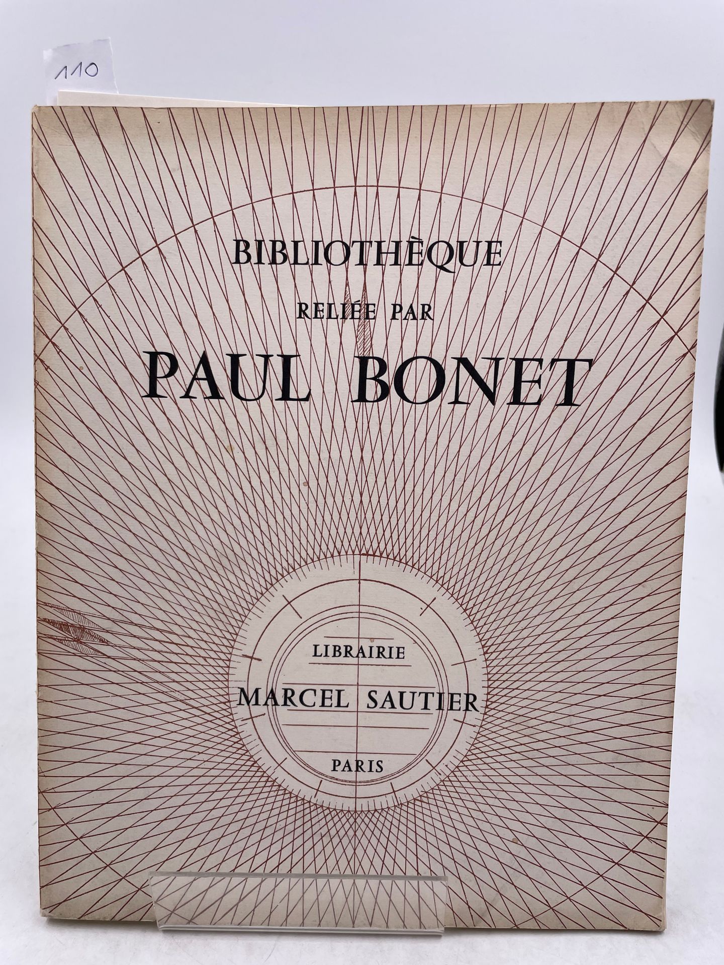 Null "Bibliothèque reliée par Paul Bonet, reliures mosaïquées sur tres beaux liv&hellip;