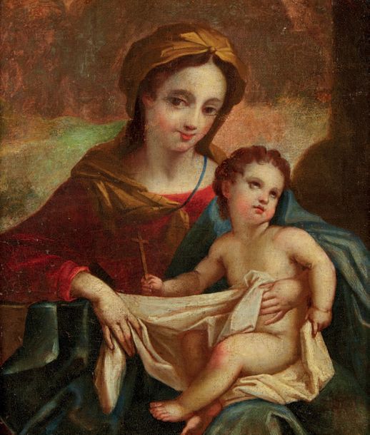 Ecole PROVENCALE, du début du XVIIIème siècle La Vierge à l'enfant
Toile
30 x 25&hellip;