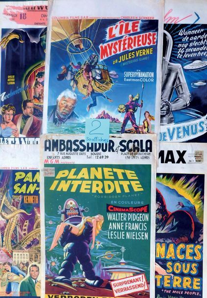 Null Lot de 50 affiches belges des années 50-70
Principalement des films de scie&hellip;