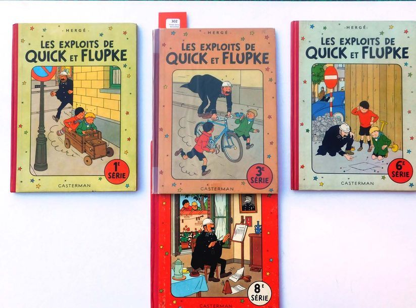 Null Quick et Flupke. 4 volumes.
1ère série 1954, B10 / 3e série EO B3 / 6e séri&hellip;
