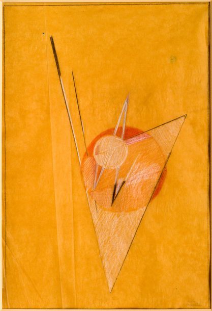 Felix del Marle (1889-1952) Composition géométrique, 1947-1948
Fusain, pastel, r&hellip;