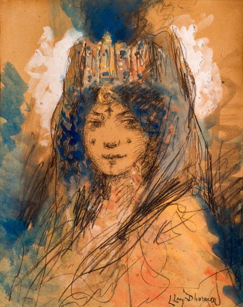 Lucien Levy-Dhurmer (1865-1953) Berbère au diadème
Pastel, aquarelle et gouache
&hellip;