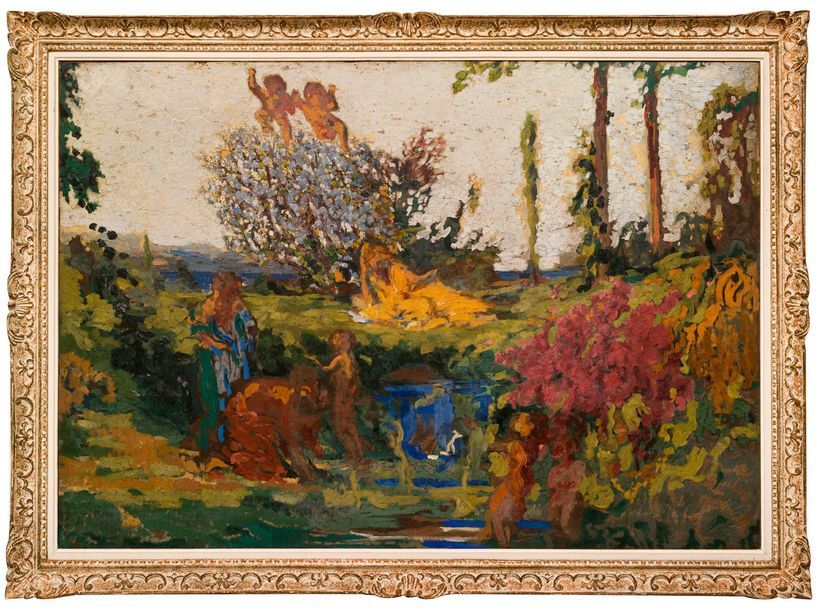 Ker Xavier ROUSSEL (1867-1944) Fontaine de Jouvence, 1922
Peinture sur papier ma&hellip;