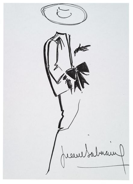 PIERRE BALMAIN (1914-1982) Dessin original signé. 21 x 29,7 cm. A l'encre.
Croqu&hellip;