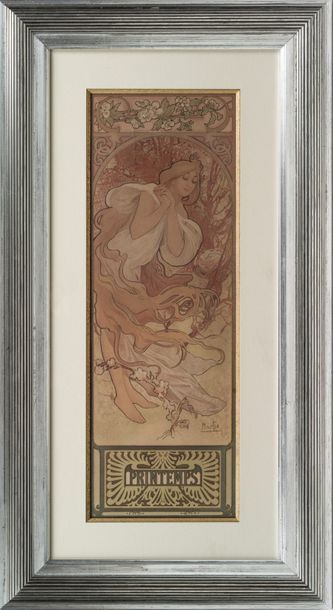 ALPHONS MARIA MUCHA (1860-1939) «Les Quatre Saisons»
Série de lithographies en c&hellip;