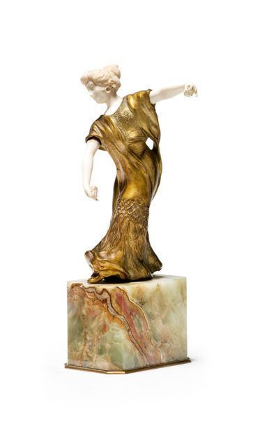 Louis BARTHELEMY (XIX-XXème) * «Danseuse aux castagnettes»
Sculpture en bronze e&hellip;