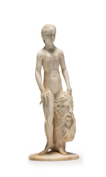 TRAVAIL ANONYME * «Samson et Dalila»
Sculpture en ivoire
H: 17 cm