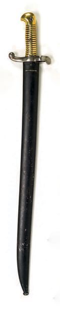 Null Sabre baïonnette modèle 1842-59
Poignée en laiton.
Croisière en fer matricu&hellip;