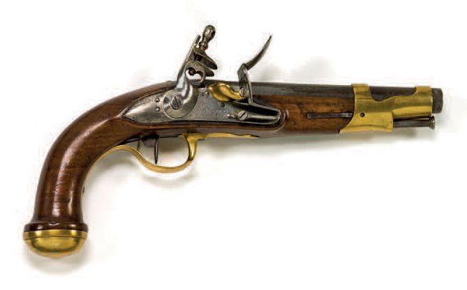 Null Pistolet à silex du type garde du corps du roi 2ème modèle
Canon rond à mép&hellip;