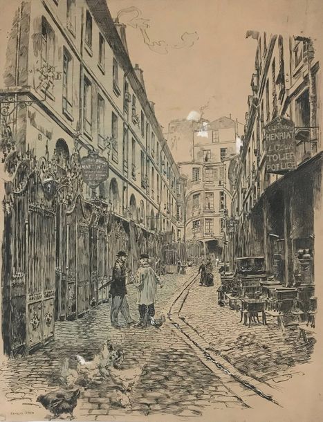 Georges STEIN (1870-1955) Le passage du Dragon, Paris, 6ème arrondissement
Plume&hellip;