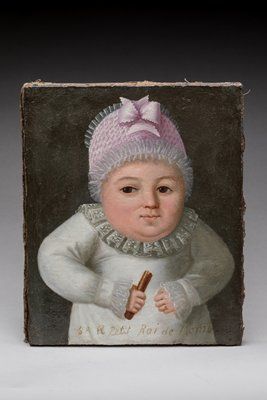 Null Ecole française vers 1800,
Portrait d'enfant, 
toile, 27 x 22 cm
(restaurat&hellip;
