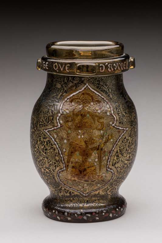 Null 埃米尔-加莱(1846-1904)

"N'est sortilège que d'aymer" 约1884-1889年
非常罕见的花瓶，据说是来自中&hellip;