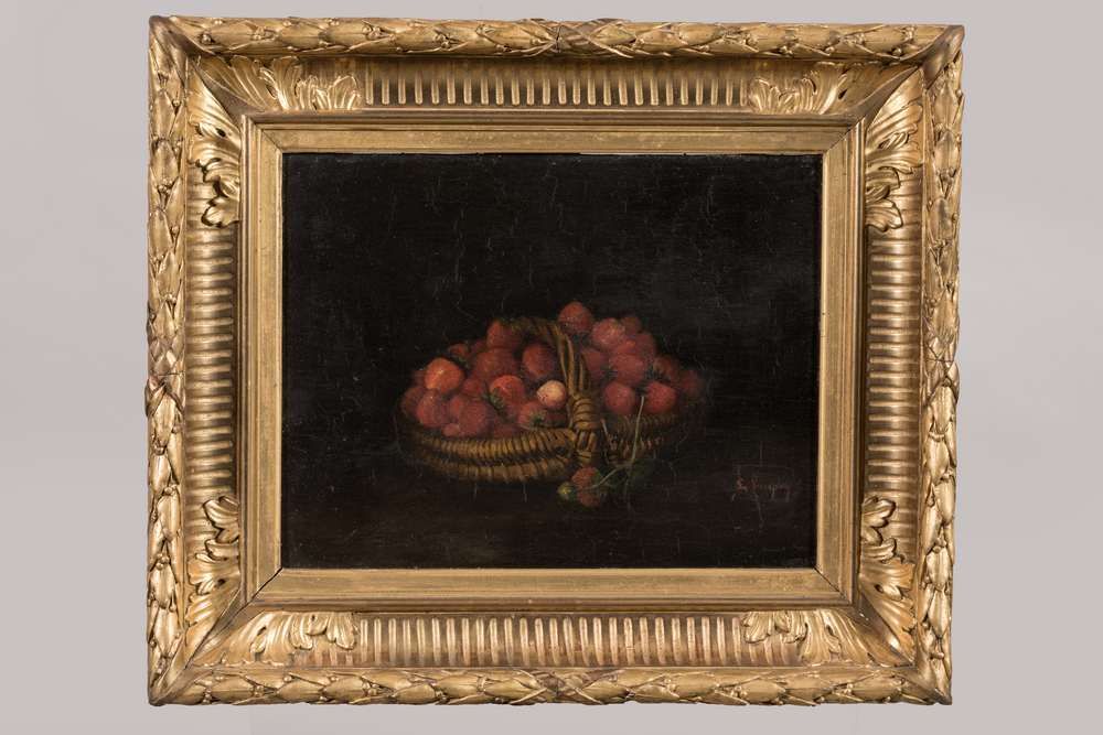 Null VERSEPUY Ernest (1855 - 1898)
Still life with a basket of strawberries,
Oil&hellip;