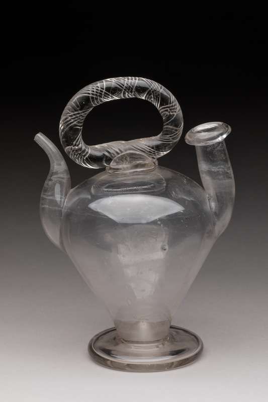 Null Oyster jar in blown glass, the handle decorated with nets
Late 18th or earl&hellip;