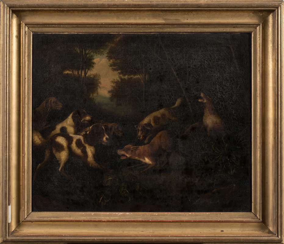 Null In the taste of Adriaen BEELDEMAKER..,
Fight of dogs and foxes,
Original ca&hellip;