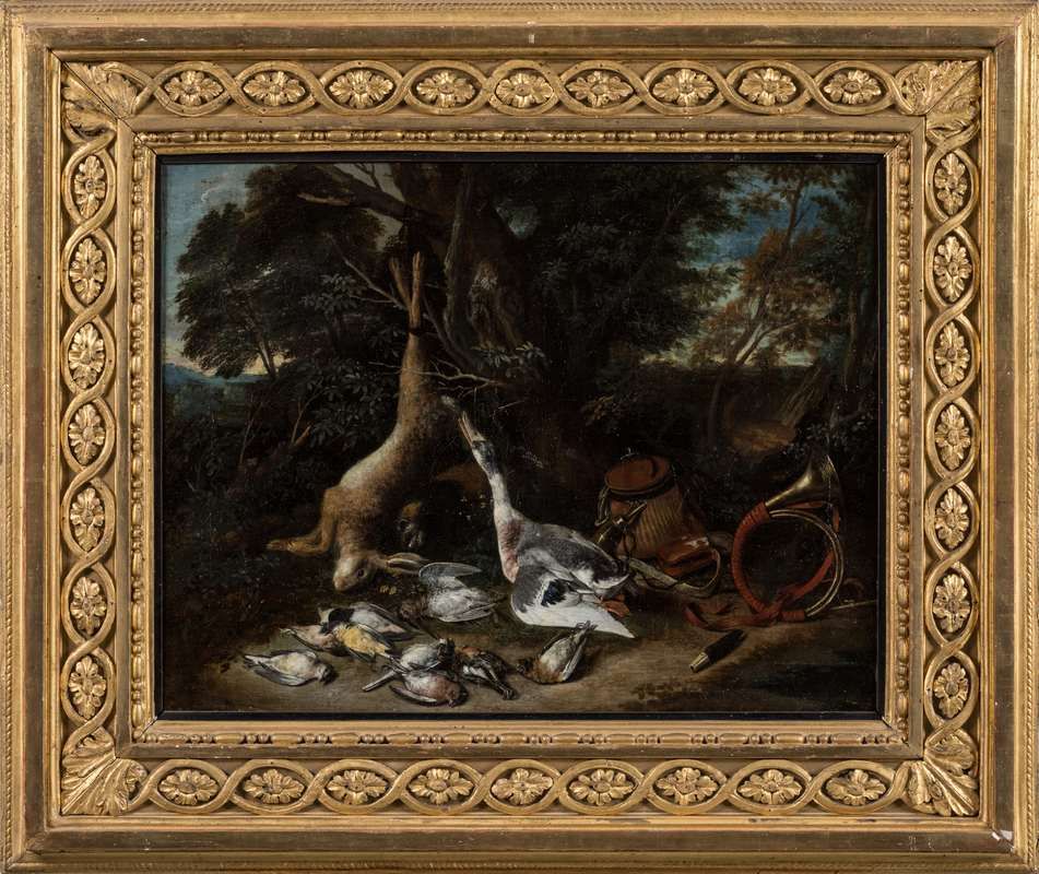 Null GRYEF Adriaen de (Anvers 1670 - Bruxelles 1715),
Lièvre, fouine, bécasse et&hellip;