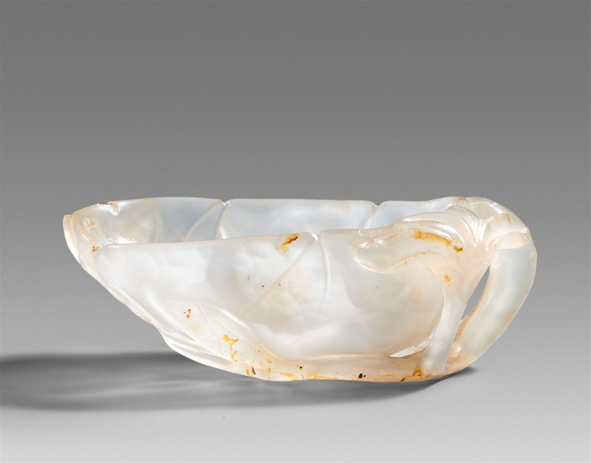 Null An agate brush washer. Qing dynasty



Carved as an open elongated leaf wit&hellip;
